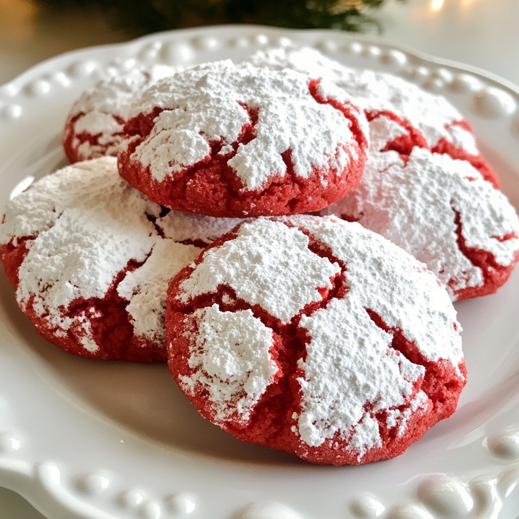 Red Velvet Crinkle Cookies Einfaches Rezept zum Genießen