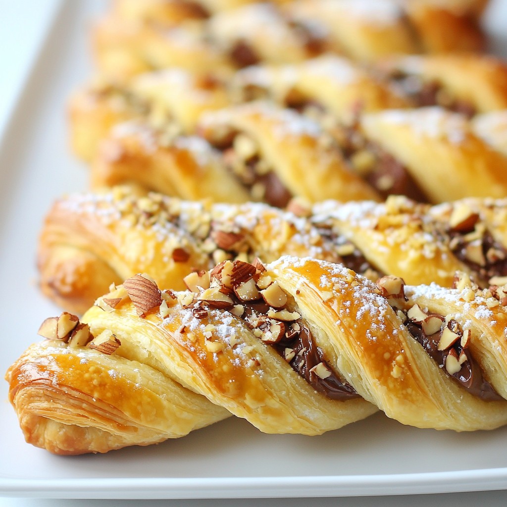 Schokoladen-Hasselnuss-Blätterteigdrehungen Genussvoll