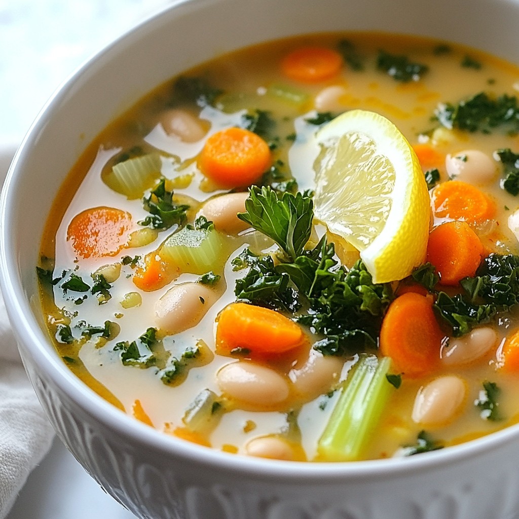 Toskanische Weiße Bohnensuppe Einfach und Herzhaft