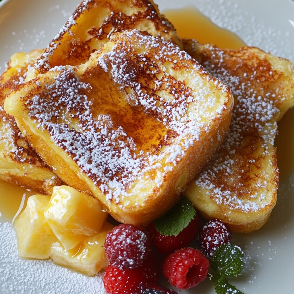 Vanilla Bean Creme Brulee French Toast Genuss Pur