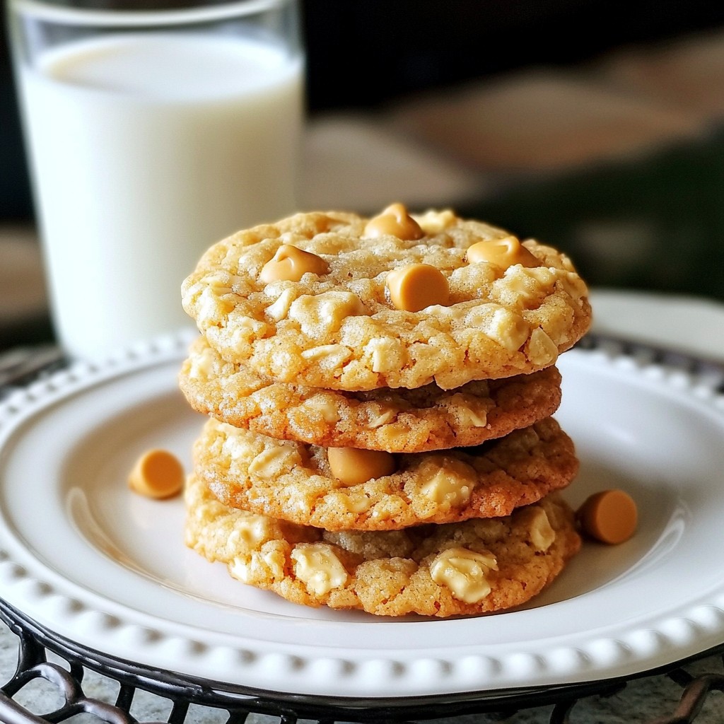 Butterscotch Oatmeal Cookies Einfach und Lecker Rezept