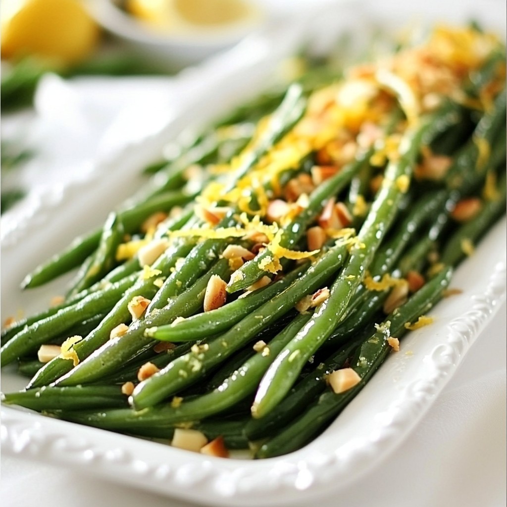 Knoblauchbuttergrüne Bohnen köstliches Rezept genießen