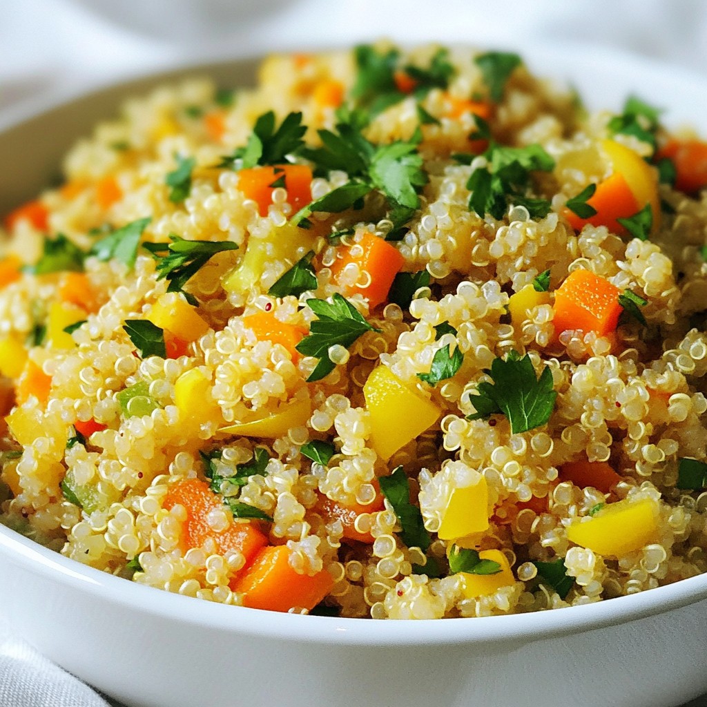 Lemon Herb Quinoa Pilaf Frisch und Gesund Zubereiten