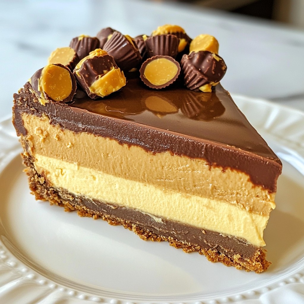 Peanut Butter Cup Cheesecake Leckeres Dessert Rezept