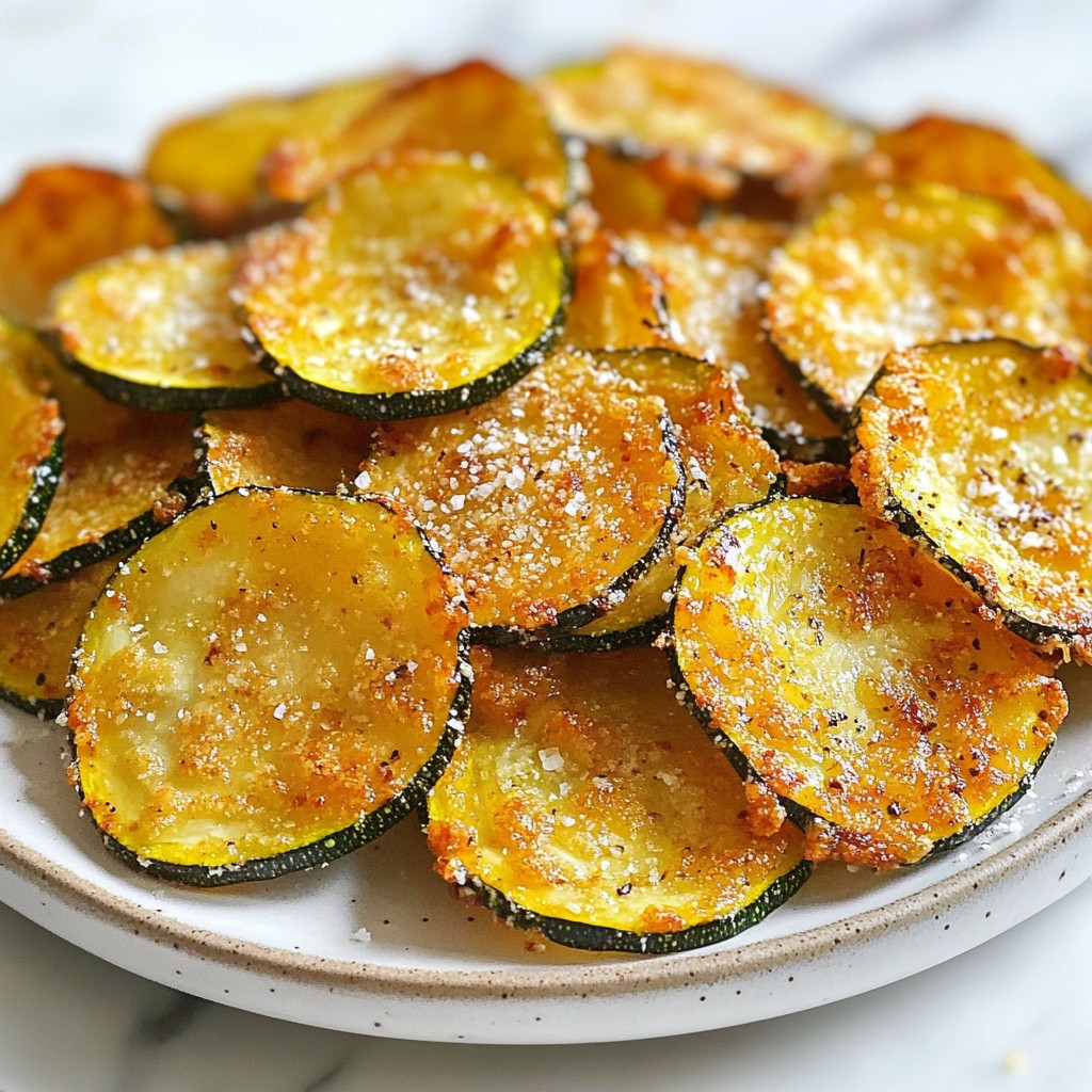 Crispy Keto Parmesan Zucchini Chips Knusprig Und Lecker