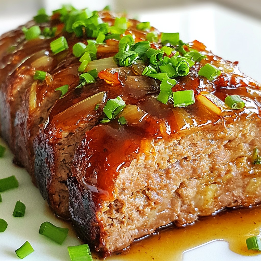 Honey Garlic Glazed Meatloaf Köstlicher Genuss Zuhause