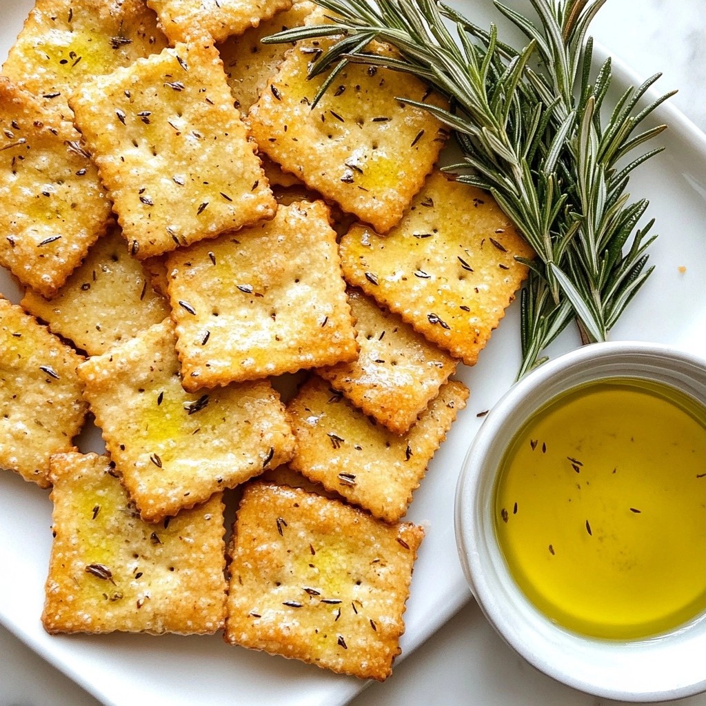 Crunchy Keto Rosemary Almond Crackers Rezept