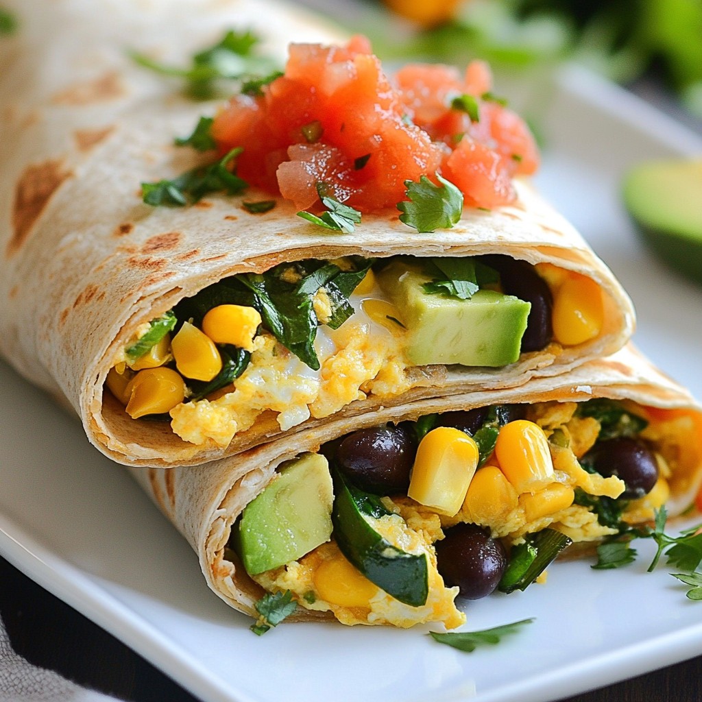 Loaded Veggie Breakfast Burritos Einfach und Lecker
