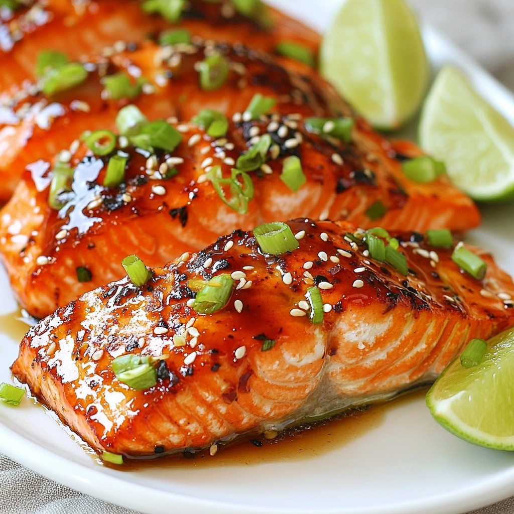 Sesame Honey Glazed Salmon Einfache und leckere Idee