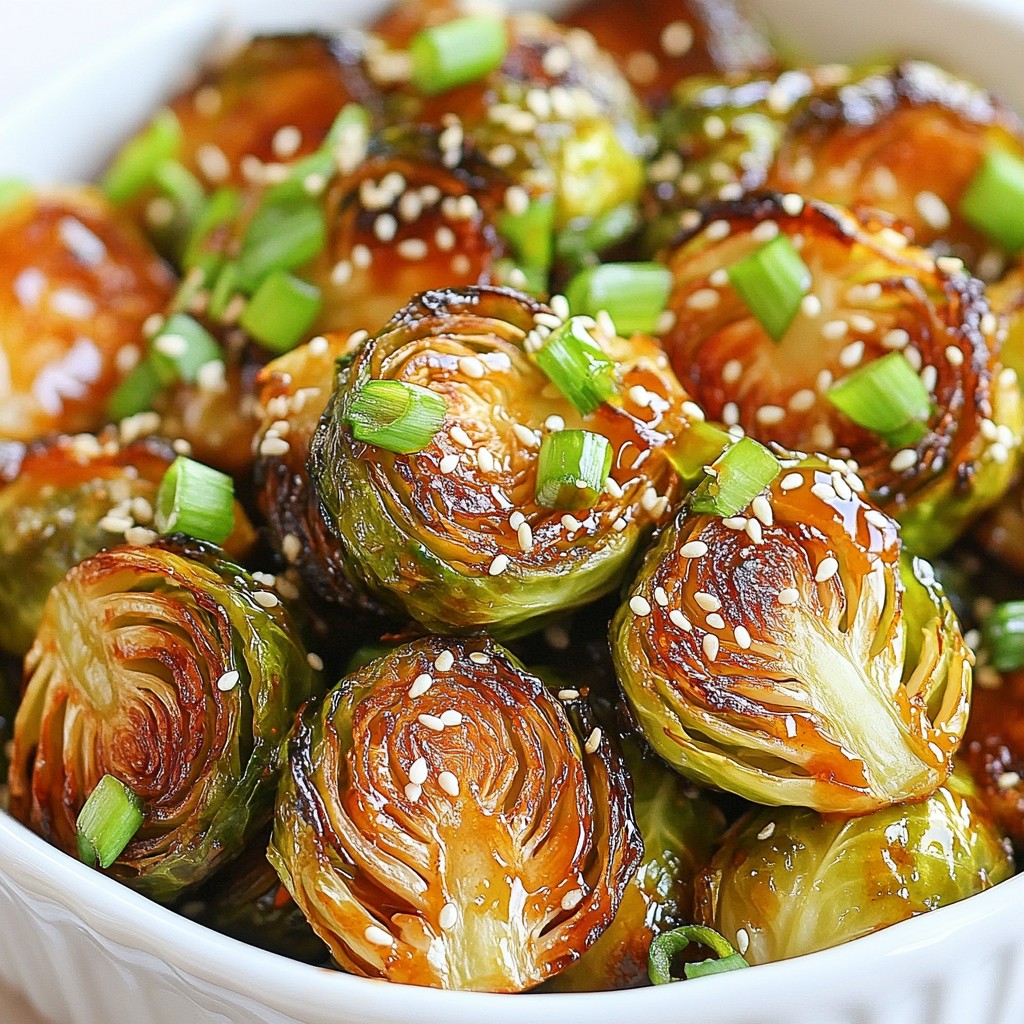 Honey Sriracha Brussels Sprouts Köstlicher Genuss