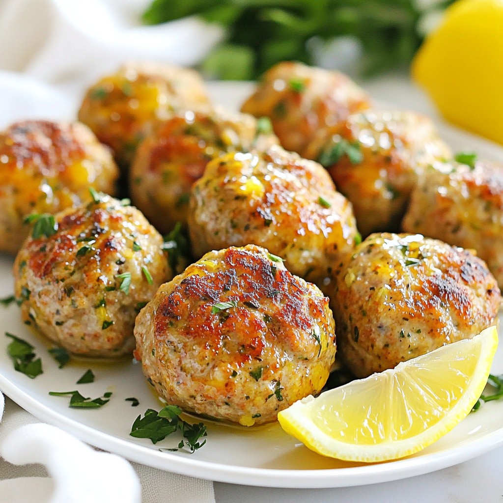Saftige Keto Zitruskräuter-Türkey Meatballs lecker zubereiten