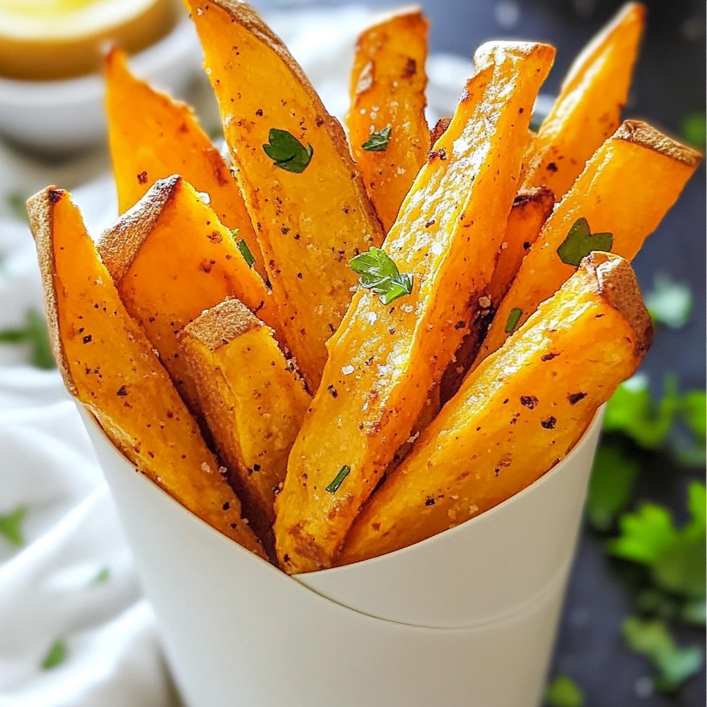 Köstliche Air Fryer Sweet Potato Fries Einfaches Rezept