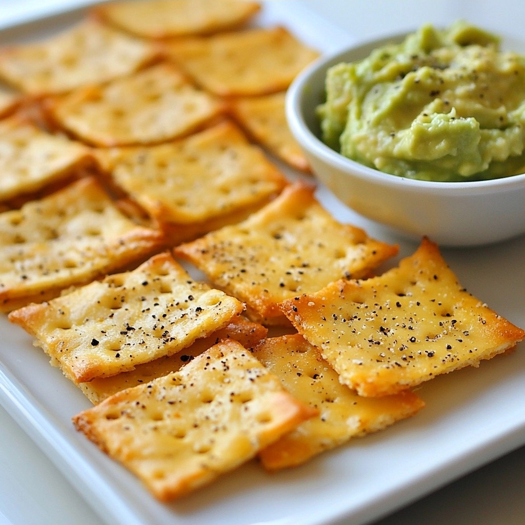 Crispy Keto Cheese and Almond Crackers Leckere Snacks
