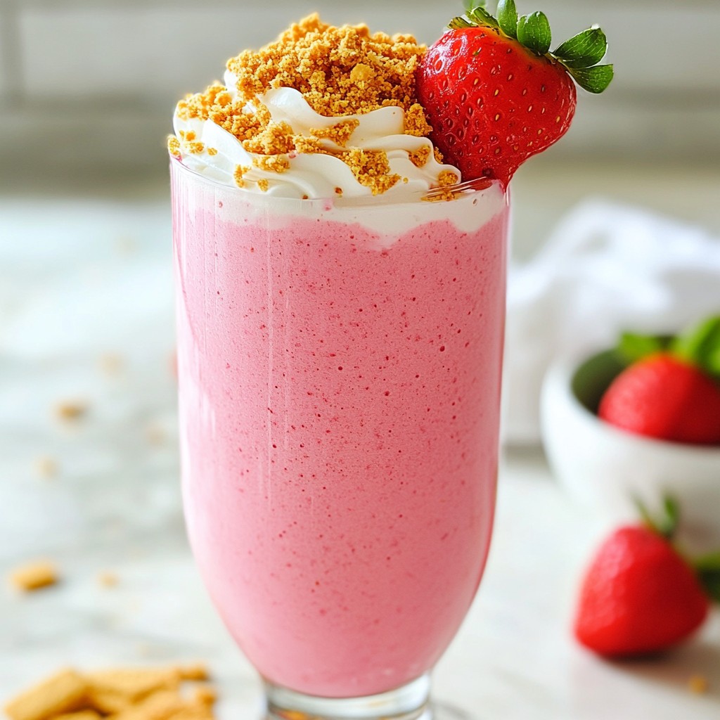 Erdbeer-Cheesecake-Smoothie Frisch und Lecker Mix