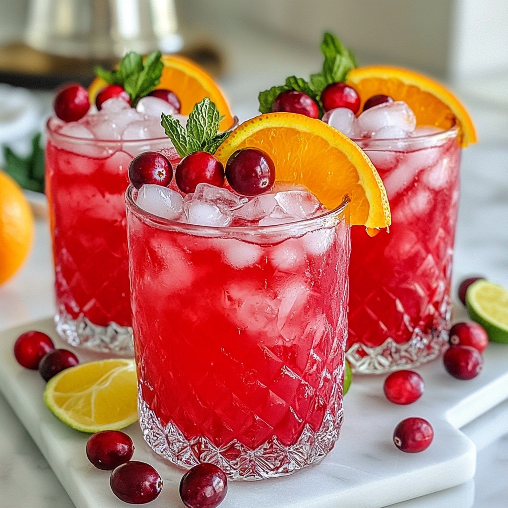 Cranberry Orange Mocktail Erfrischend und Fruchtig