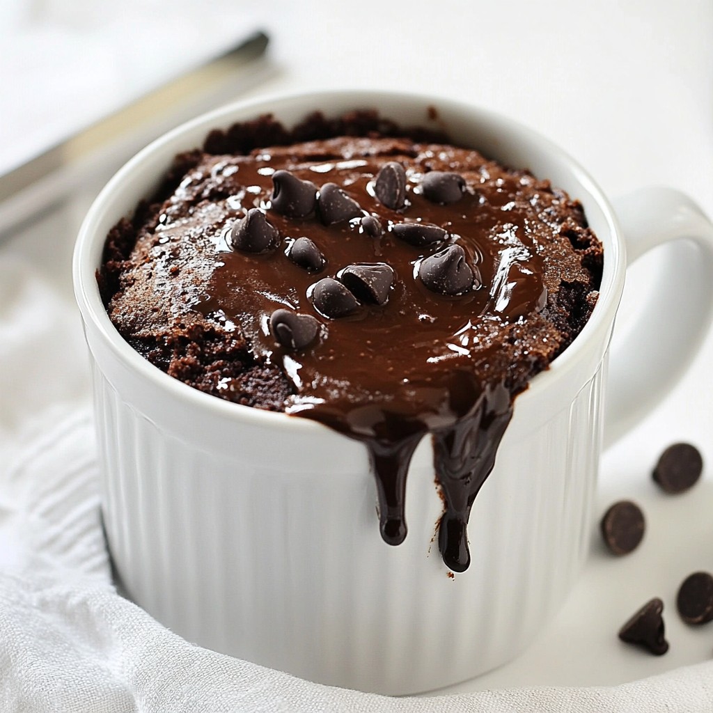 Schokoladen Lava Tassekuchen Schnelle und einfache Idee