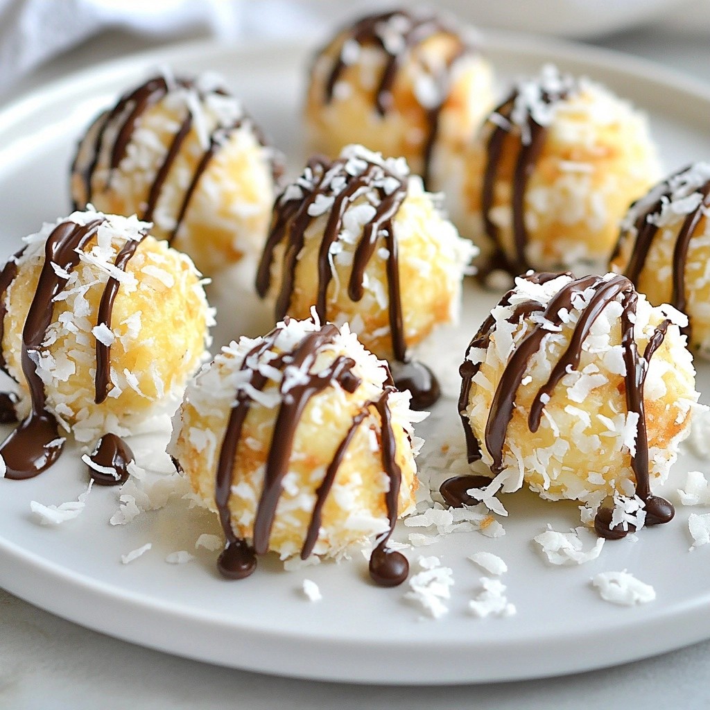 Sugar-Free Keto Coconut Truffles Gesunde Schokoladensnacks