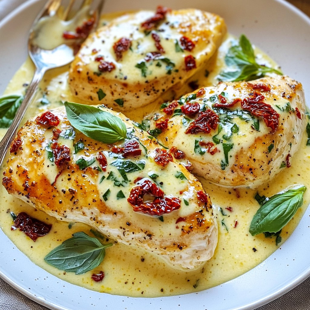 Creamy Sun-Dried Tomato Chicken Einfache Genussreise