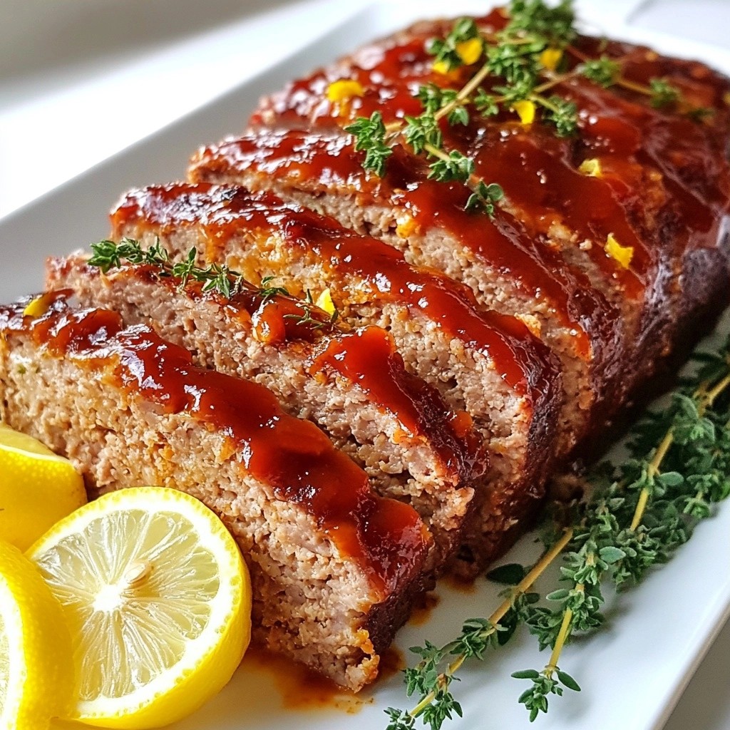 Savory Keto Lemon Thyme Turkey Meatloaf Lecker und Einfach