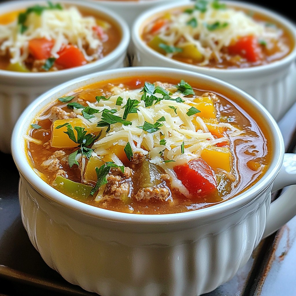 Stuffed Pepper Soup Einfaches und Nahrhaftes Rezept