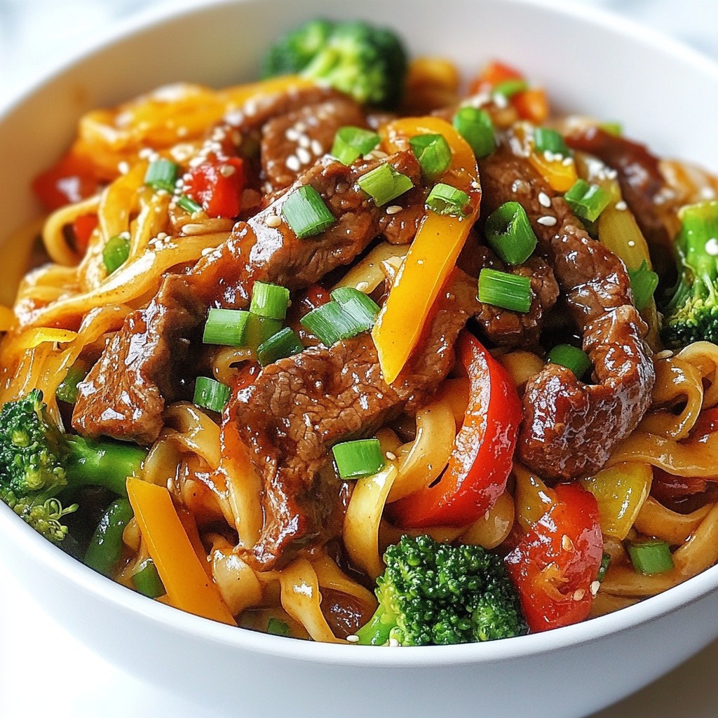 Spicy Szechuan Beef Noodles Einfaches und schnelles Rezept