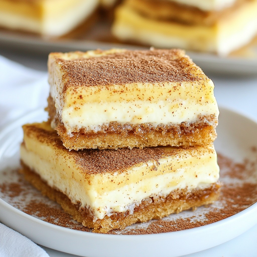 Churro Cheesecake Bars Leckerer Genuss für alle