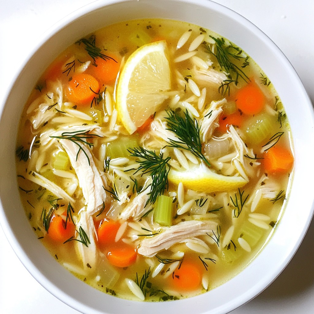 Griechische Zitronen-Hühnersuppe einfach zubereiten