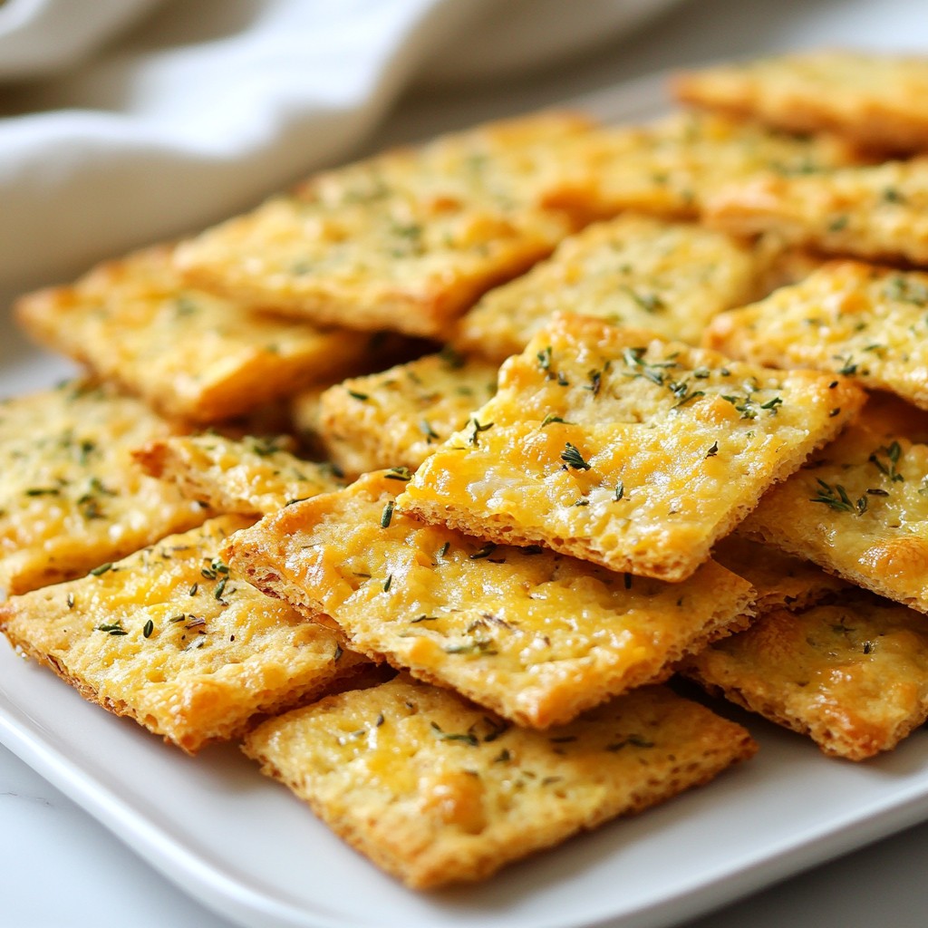 Buttery Keto Cheese and Herb Crackers Rezept