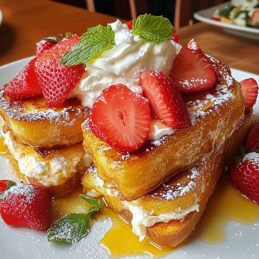 Leckeres Strawberry Cheesecake French Toast Rezept