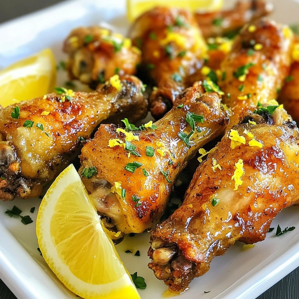 Crispy Keto Lemon Herb Chicken Wings Einfache Anleitung