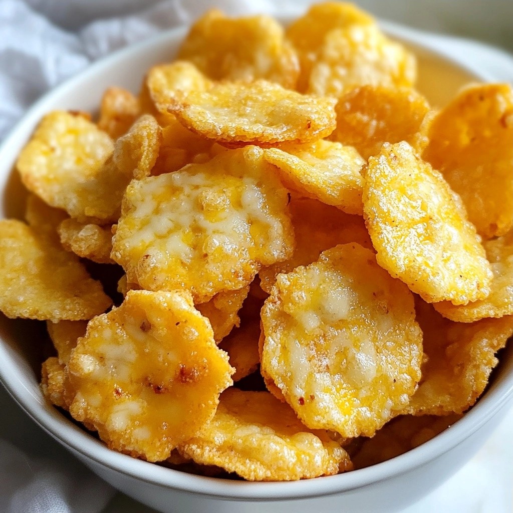 Crunchy Keto Cheddar Cheese Almond Crisps Rezept