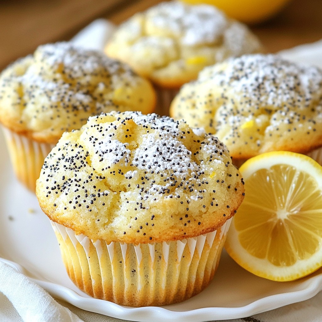 Lemon Poppy Seed Muffins Lecker und Einfach Rezept