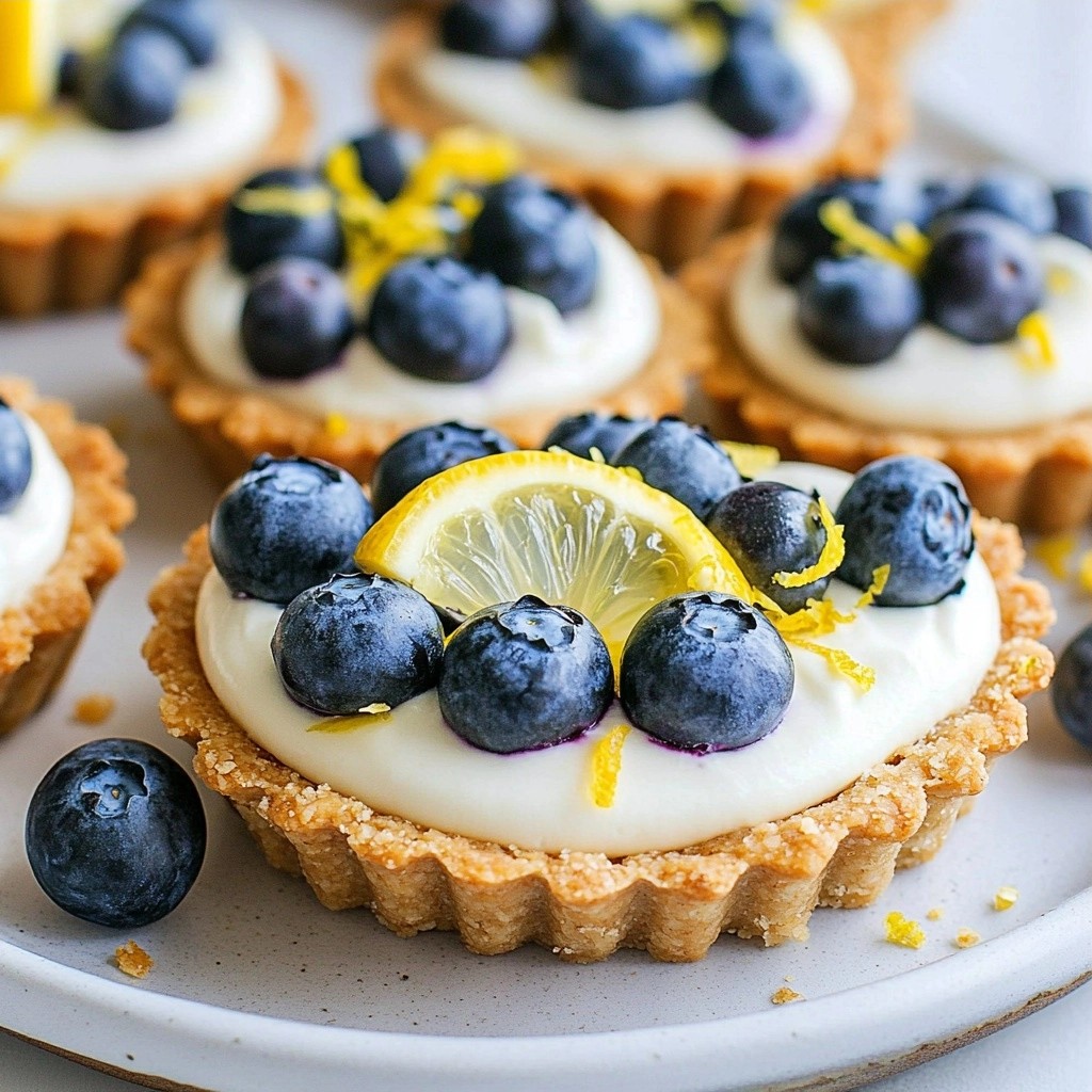 Zuckerfreie Keto Zitronen Heidelbeer Tarts Rezept
