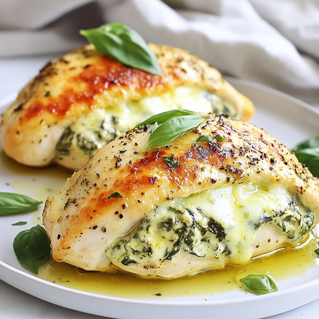 Savory Keto Spinach Stuffed Chicken Breasts Rezept