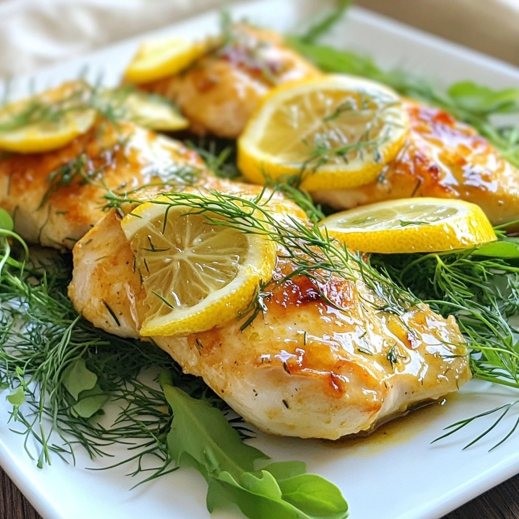 Savory Keto Lemon Dill Chicken Breasts Einfaches Rezept