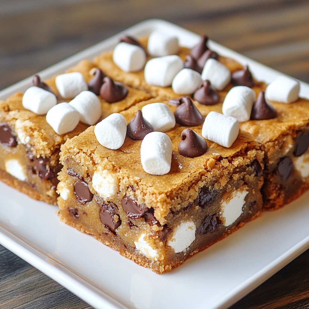 S'mores Cookie Bars Lecker und Einfach Zubereiten