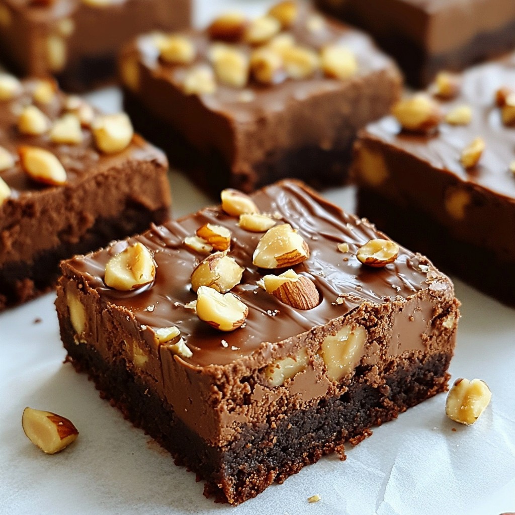 Schokoladige Hazelnut Brownies Einfache und Leckereien
