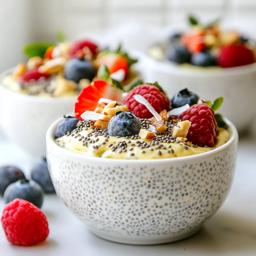 Sugar-Free Keto Vanilla Chia Pudding Einfaches Rezept