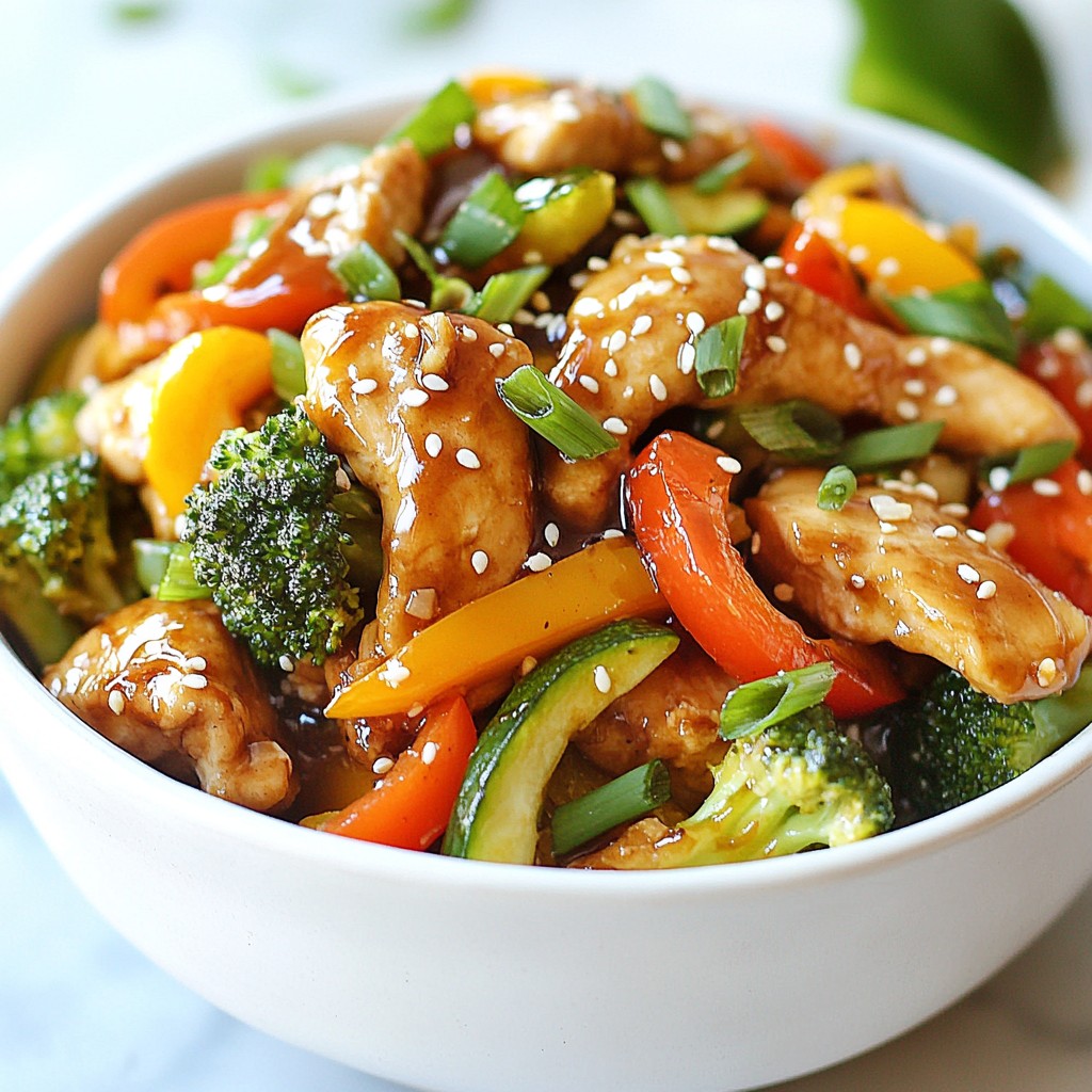 Savory Keto Teriyaki Chicken Stir-Fry Schnell zubereiten