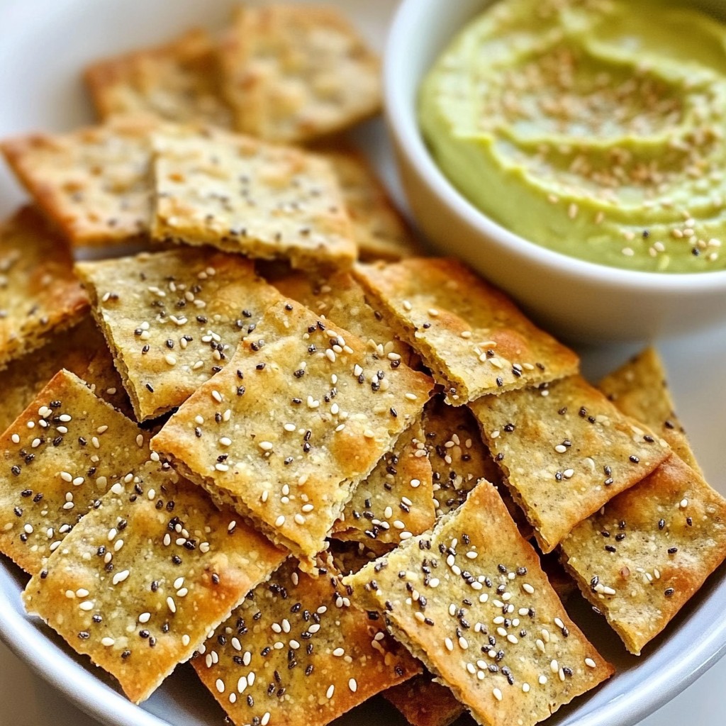 Crunchy keto Chia Seed Crackers für jeden Snack
