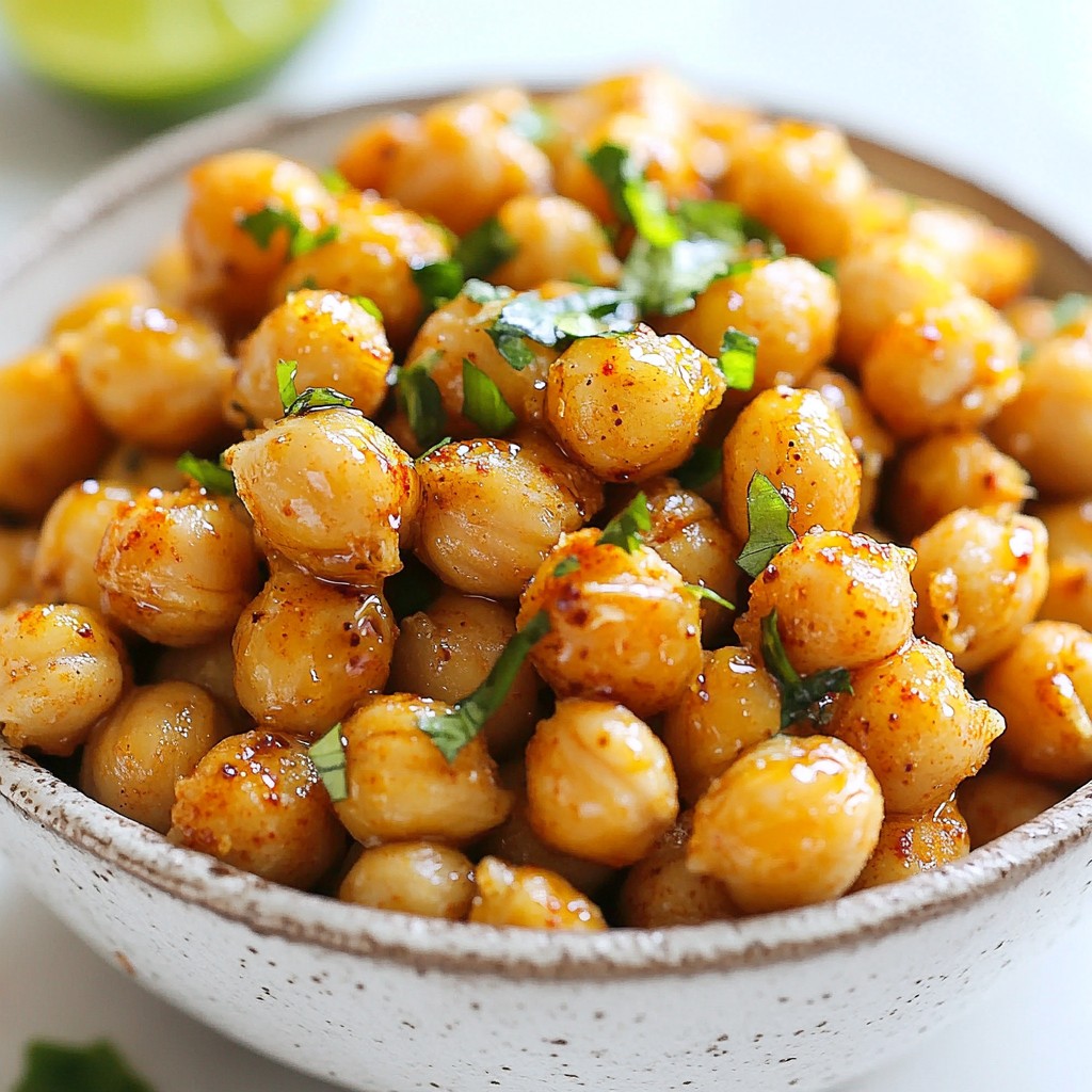 Chili Lime Air Fryer Chickpeas Knuspriger Snack Spaß