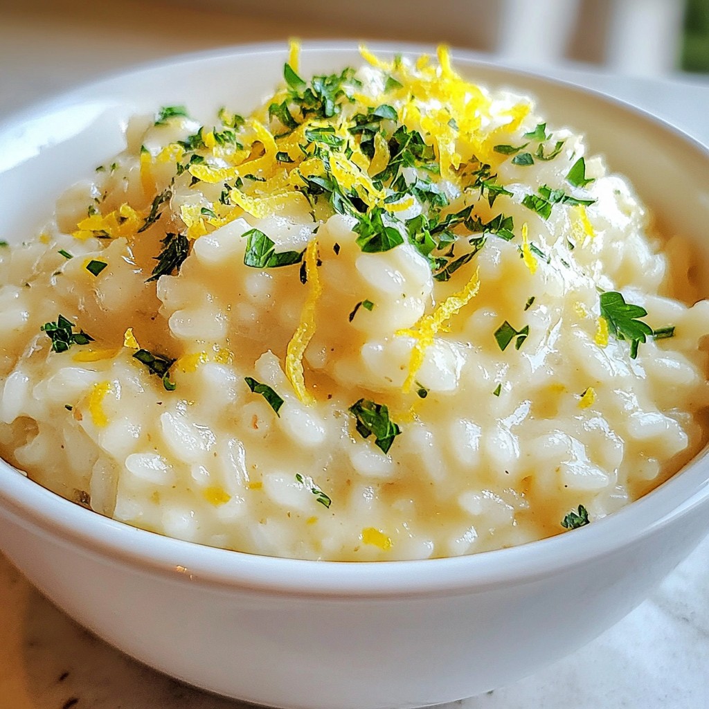 Cremiges Zitronen-Parmesan-Risotto Einfache Anleitung