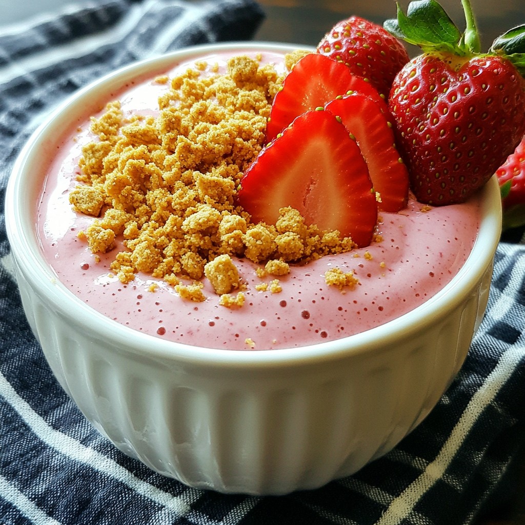 Erdbeer-Käsekuchen-Smoothie Frisch und Lecker Genuss