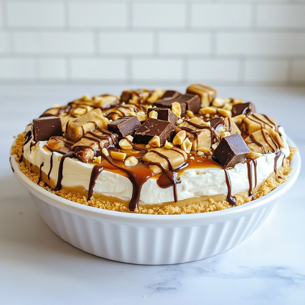 Snickers Icebox Pie Einfaches Rezept für Genuss