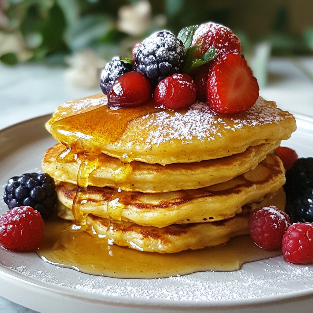 Fluffy low-carb Almond Pancakes Schmackhafte Größe