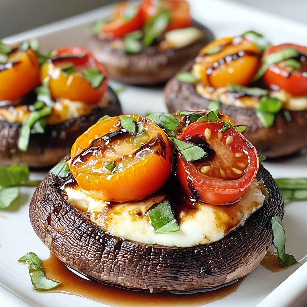 Caprese Stuffed Portobellos Schmackhafte Auswahl