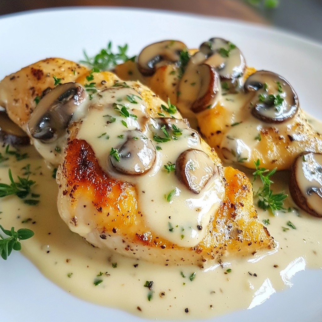 Savory Ketogenic Chicken with Creamy Mushroom Sauce