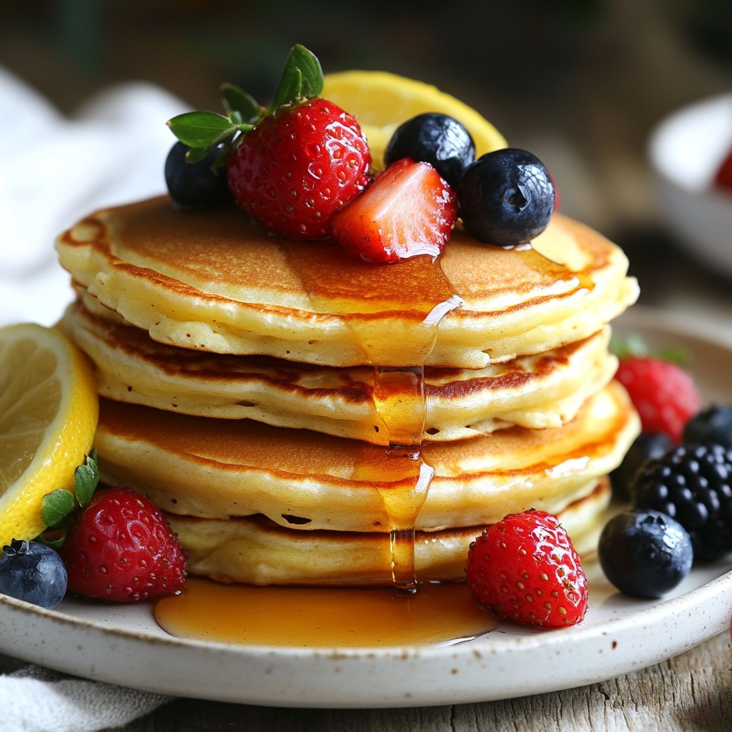 Lemon Ricotta Pancakes Fluffig und Lecker Genießen