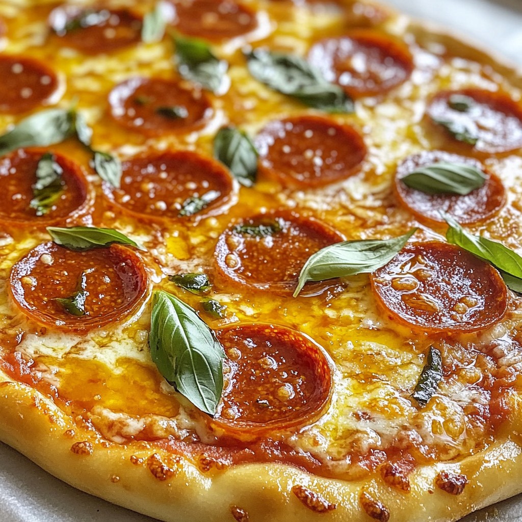 Heißer Hot Honey Pepperoni Pizza Genuss erleben