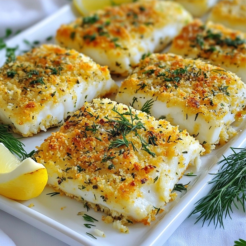 Savory Keto Herb-Crusted Cod Fillets Lecker und Einfach